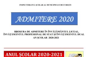 ISMB a publicat broșura de admitere/ Câte locuri oferă fiecare liceu în parte