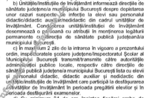 Regulile întoarcerii la școală/ Inspectoratele vor primi listele cu persoanele infectate cu COVID-19