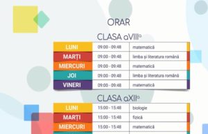 Teleșcoala cu alt ORAR: De luni, lecțiile vor avea 48 de minute