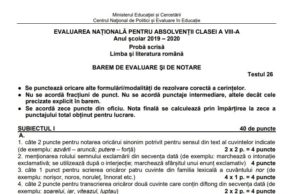 Evaluarea Națională 2020: Teste de antrenament și bareme