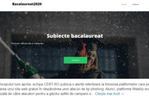 Site descoperit că promitea subiectele de la Bacalaureat contra sumei de 100 RON
