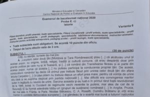Barem Istorie BAC 2020 Cum se punctează subiectele la Istorie