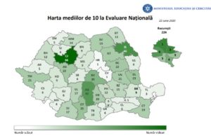 Rezultate Evaluare Națională 2020. În ce județe sunt cele mai multe medii de 10