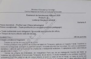 Elevii de la REAL au primit subiecte pentru Română UMAN, la un liceu din Jibou