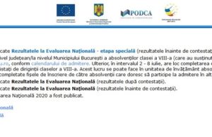 Evaluare Naţională 2020. Rezultatele la sesiunea specială au fost afişate