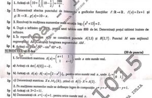 Subiecte BAC 2020. Ce exerciții au primit elevii la Matematică