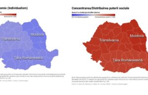 STUDIU UBB despre hărțile psihologie ale României: „Românismul” bate „ardelenismul” „moldovenismul” și „muntenismul”