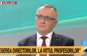 Sorin Cîmpeanu: „Dacă se îmbolnăvesc mai mulți profesori închidem școala”