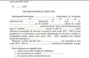 Clasa pregătitoare 2021-2022: Care sunt criteriile pentru înscriere| Descarcă fișa de înscriere