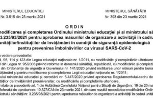 Document| Noile scenarii pentru școli, în Monitorul Oficial. Elevii pot veni la școală dacă nu e carantină