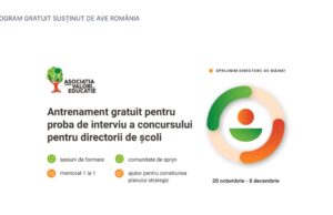 O asociație de educație îi ajută pe profesorii care vor să devină directori