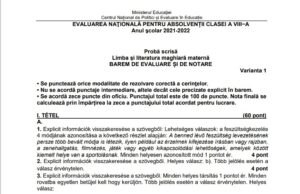 Evaluare Națională 2022. Subiecte și bareme la proba de limba maternă – maghiară, germană, ucraineană