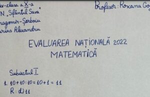 Un olimpic la chimie a rezolvat pentru nota 10 problemele la Matematică