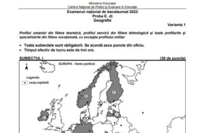 BAC 2022. Baremele și subiectele la Geografie, Biologie, Anatomie, Logică, Chimie– proba la alegere a profilului