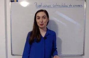 VIDEO Cum a rezolvat profesoara Cristina Tunegaru subiectul de la Română