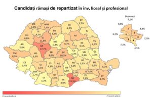 Admitere liceu 2022: Peste 6.800 de elevi nu au fost repartizați. 3.000 au intrat cu medii sub 5