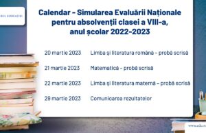 Simulare Evaluarea Naţională 2023. Luni, 20 martie, încep probele simulărilor
